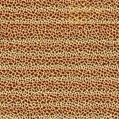 Poster - Seamless Warm Toned Leopard Print Pattern. Warm-colored seamless leopard spots pattern for textile design.