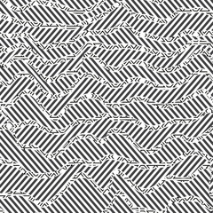 Wall Mural - Monochrome lines. Seamless pattern