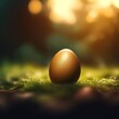golden egg on grass