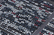 © MACO - Aerial image of cars from above in container port being ready to ship. Bremerhaven, Germany
