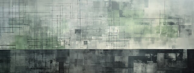 a picture of a grey, black surface, in the style of soft tonal shifts, rug, solarization, double lines, stains/washes, graph paper, light silver and green