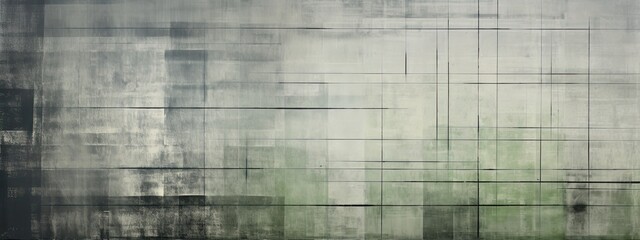 Wall Mural - a picture of a grey, black surface, in the style of soft tonal shifts, rug, solarization, double lines, stains/washes, graph paper, light silver and green