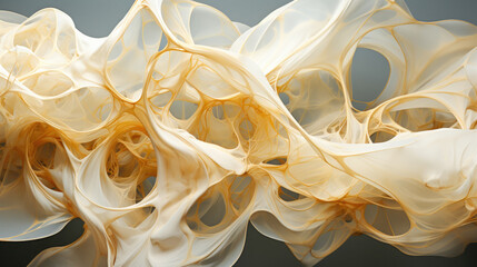 Absract Dynamic Organic Background. Biomorphic design free form surface. Fractal organic structure.