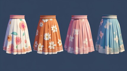 Wall Mural - Set of Skirt