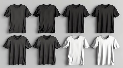 Wall Mural - Set of T-shirt Isolate on background