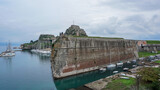 Fototapeta  - The Old Fortress of Corfu is a Venetian fortress in the city of Corfu, Greece.