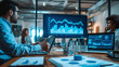 © Mongkol - Professionals gather in a modern office, engaging in a dynamic discussion. Strategic planning tools, graphs, and digital devices in use highlight innovative business strategies.