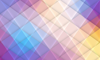 Leinwandbilder - Abstract Delaunay Voronoi trianglify color diagram background vector illustration. Abstract vector geometric background