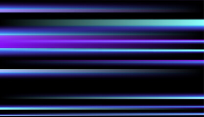 Sticker - motion neon lines, sparkle light effect vector illustration. abstract blur of bright energy laser be