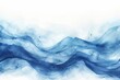 Abstract wave watercolor background in blue colors Evoking the fluid and calming essence of the sea and artistic expression
