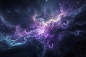 Wall Mural - space cosmic background illustration of a supernova nebula and stars portraying the mysterious and a