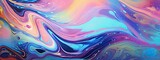 Fototapeta  - oil spill iridescent shiny texture pattern, background