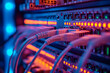 © Ekaterina - Close up of network ethernet cables plugged into switch for high speed internet connection