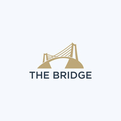 Poster - The bridge logo is a minimalist and simple bridge-shaped logo. The logo also looks very elegant and stylish at the same time.