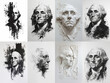 Set of portraits of George Washington