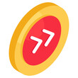 Modern design icon of fast forward arrows 
