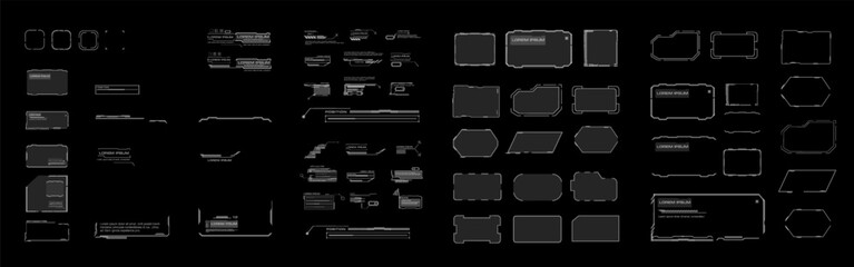 Wall Mural - set dialog boxes and frames for communication on the network, chats, forums and internet portals. la
