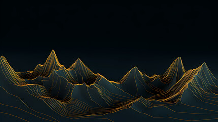 Poster - Majestic mountains, panoramic peaks PPT background