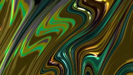 Wall Mural - luxury gold and blue liquid color flow on black marble texture. modern background animation