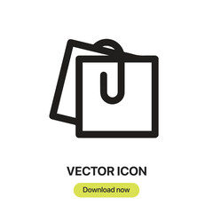 Fototapete - Notes icon vector. Linear-style sign for mobile concept and web design. Notes symbol illustration. Pixel vector graphics - Vector.	
