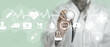 © Montri - Healthcare and medical concept. Medicine doctor with stethoscope with icon medical network the hospital background.