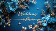 Romantic allure: captivating wedding invitation card adorned with text wedding, blending elegance and sentiment in beautiful design, perfect for announcing and inviting to joyous celebration of love.