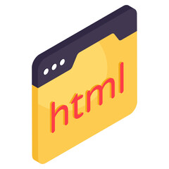 Unique design icon of web coding