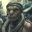© Nikita Novitski - Man is a reptile. Lizard man. Reptilian. Portrait.