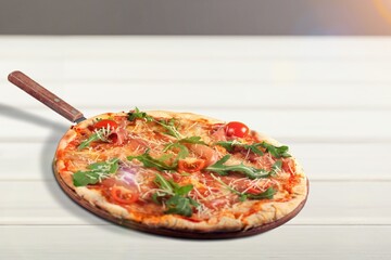 Wall Mural - Italian tasty fresh pizza dish