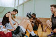 © Marko Geber - Men laughing and resting during gym workout