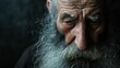 Portrait of a man with beard depicting Evangelist St. John, close up portrait of an old Jewish man.