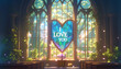 Romantic Stained Glass with 