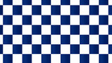 Fototapeta  - Geometric blue and white checkered seamless wallpaper background. art design checkered, checkerboard, chessboard concept graphic element.