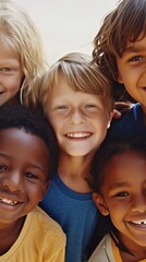 Poster - A group of children posing for a picture