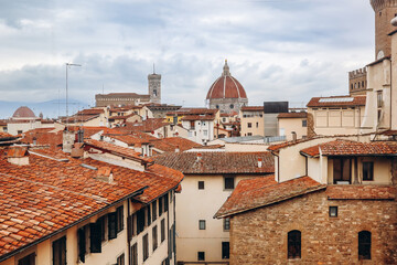 Wall Mural - View of the rooftops in the center of Florence