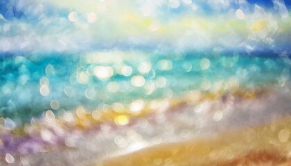 Wall Mural - Abstract blur sea or ocean