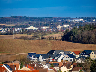 Sticker - Blick auf die Kreisstadt Bretten