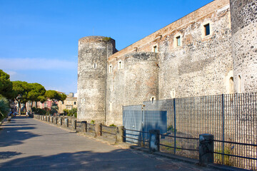 Wall Mural -  Castel Ursino (or Castello Svevo di Catania) in Catania, Italy, Sicily