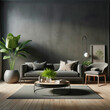 © Jonas Weinitschke - beautifully furnished sitting area with dark wall