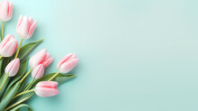 Women's Day Background, Floral Border Background
