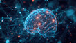 3d rendered illustration of technology brain