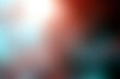 © Noize - red, white and dark teal rough abstract background with gradient colors, illuminated bright. Glow template with empty space and textured, grainy noise background.
