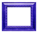 Fototapeta Desenie - Antique violet frame isolated on the white background