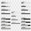 © AlHanif - Loading icons set. Load. Load bar collection. loading icons on transparent background.
