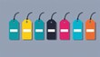 © Eliane - Flat Design Vector Illustration of Colorful Tag and Label Pack