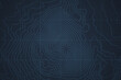 © yamonstro - Navy Blue Military Topographic Contour Map Vector Graphic Abstract Background. Topography Wavy Lines Pattern Modern Wallpaper. Terrain Relief Physical Cartography Geographical Map Art Illustration