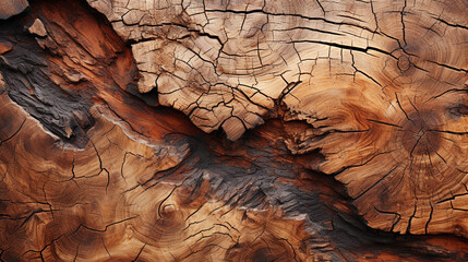 The texture of bark on an ancient tree becomes a work of art when viewed up close