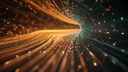 Wall Mural - Captivating trails of light form intricate patterns reminiscent of celestial constellations in a dazzling equalizer spectacle.