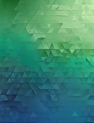 Wall Mural - Color gradient background, geometric halftone pattern, vector abstract triangle mosaic trendy graphic design. Simple minimal halftone blue and green color gradient, modern pattern Generative AI
