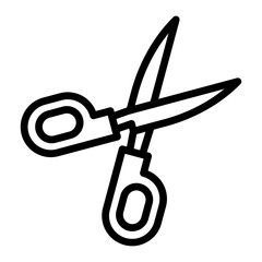 Sticker - Scissor Line Icon